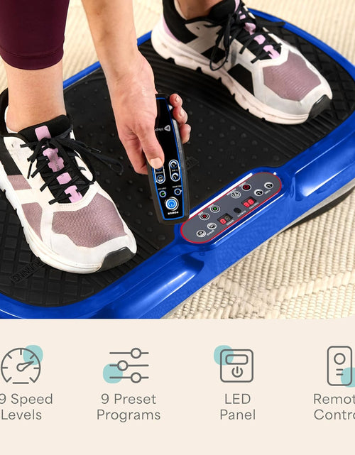 Load image into Gallery viewer, Vibration Plate Exercise Machine Silver- Whole Body Workout Vibration Fitness Platform W/ Loop Bands - Home Training Equipment - Remote, Balance Straps, Videos &amp; Manual
