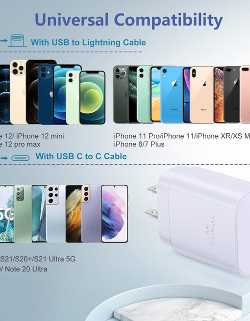 Load image into Gallery viewer, USB C Charger Block,  25W Super Fast Charger Type C Charging Block Compatible Iphone 15/14/13 Pro/12 Mini/11 Pro Max/Xs/Xr/Se/Ipad Pro, Samsung S23/S22 Ultra/S21 Plus/S20 FE-3 Pack White
