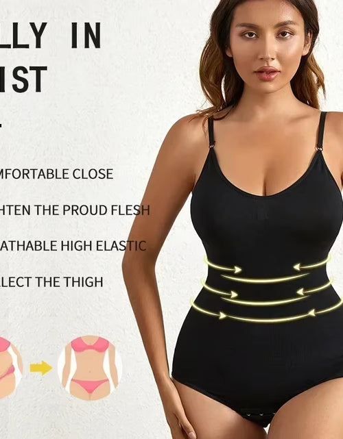 Load image into Gallery viewer, 1 Piece Solid Seamless Brief Shaping Shapewear Bodysuit, Tummy Control Butt Lifting Slimmer Body Shaper, Women'S Underwear
