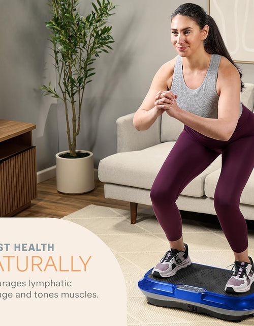 Load image into Gallery viewer, Vibration Plate Exercise Machine Silver- Whole Body Workout Vibration Fitness Platform W/ Loop Bands - Home Training Equipment - Remote, Balance Straps, Videos &amp; Manual
