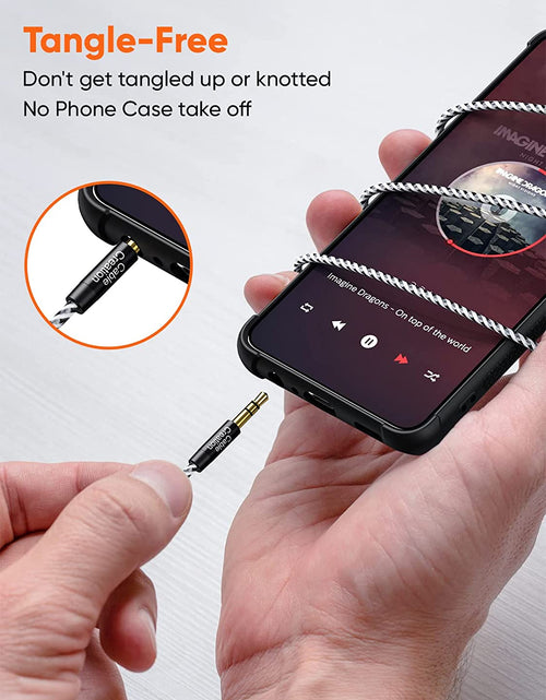 Load image into Gallery viewer, 3.5Mm Headphone Extension Cable,  3.5Mm Male to Female Stereo Audio Cable for Phones, Headphones, Speakers, Tablets, Pcs, MP3 Players and More, (10Ft/3M)
