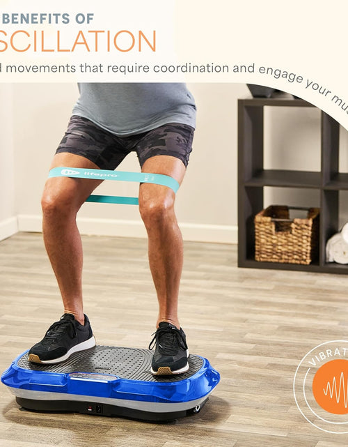 Load image into Gallery viewer, Vibration Plate Exercise Machine Silver- Whole Body Workout Vibration Fitness Platform W/ Loop Bands - Home Training Equipment - Remote, Balance Straps, Videos &amp; Manual
