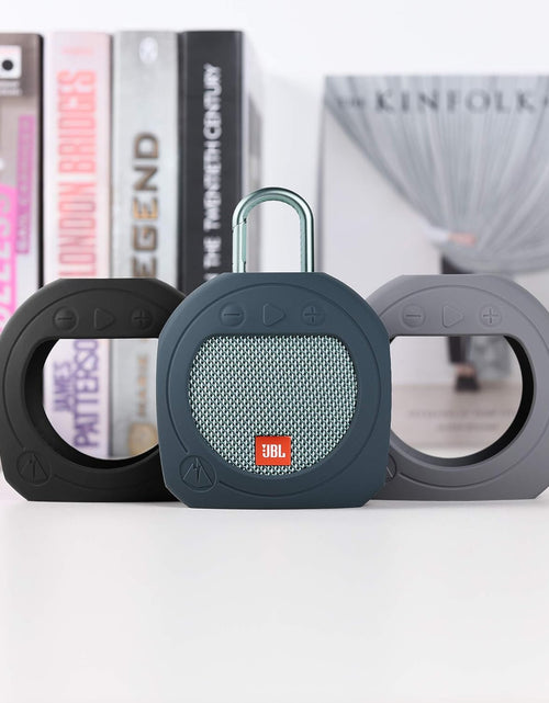 Load image into Gallery viewer, Protective Silicone Stand up Carrying Case for JBL Clip 3 Waterproof Portable Speaker(Blue)

