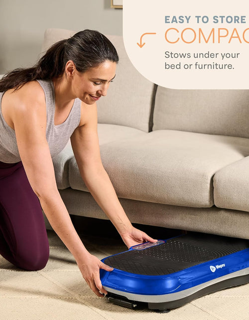 Load image into Gallery viewer, Vibration Plate Exercise Machine Silver- Whole Body Workout Vibration Fitness Platform W/ Loop Bands - Home Training Equipment - Remote, Balance Straps, Videos &amp; Manual
